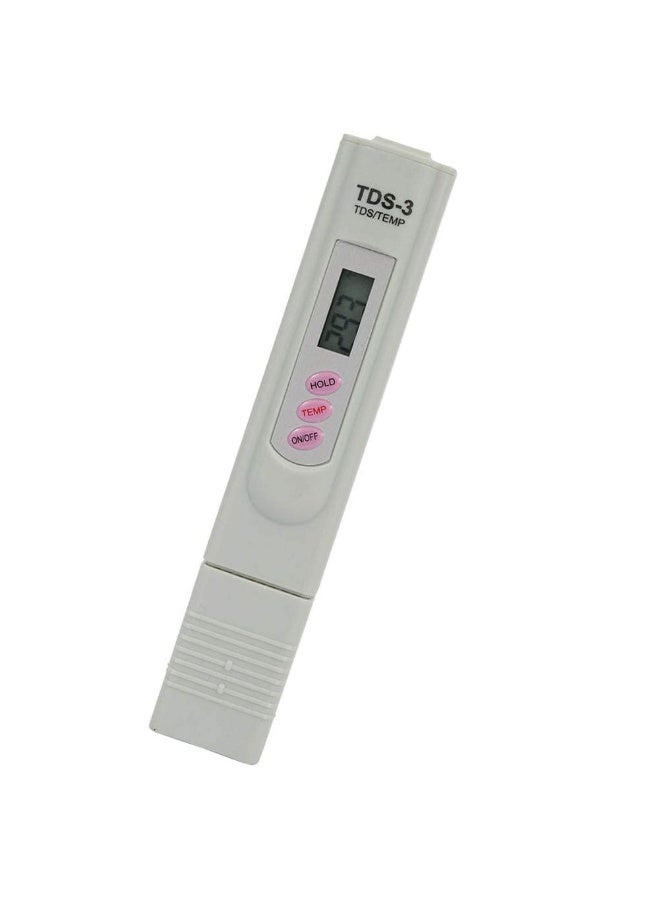 Chabeia Digital TDS Water Tester Meter, Portable Impurity Tester for Drinking Water Quality, Measures Total Dissolved Solids for Home and Aquarium Use（Grey） - Image 2